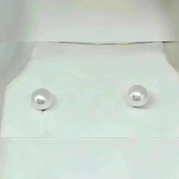 NWOT Pink Tulip Flower Pearl Stud Earrings - Picture 2 of 5